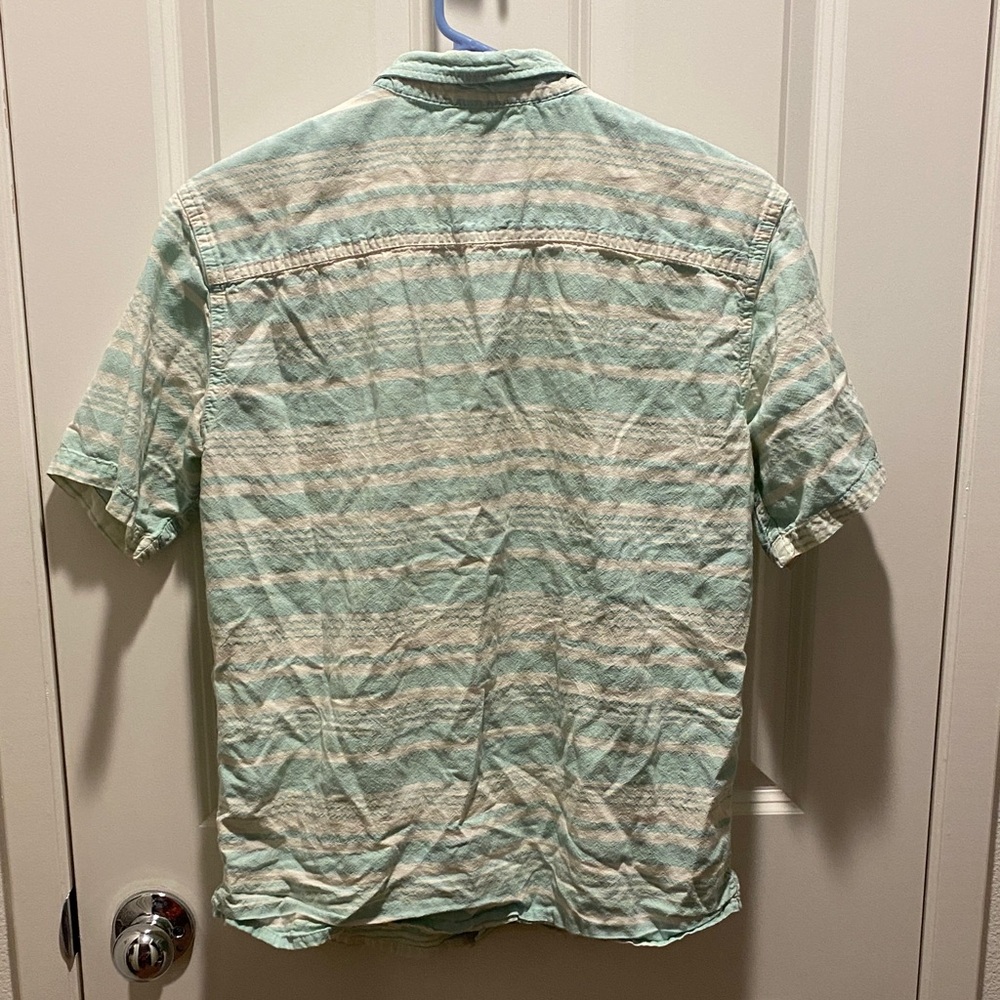 Quiksilver Mint Striped Casual Shirt - Picture 3 of 3